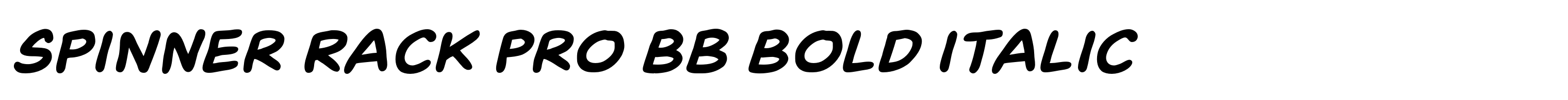 Spinner Rack Pro BB Bold Italic